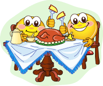 Thanksgiving Dinner Turkey Celebrate Happy Smiley Smilie Smileys